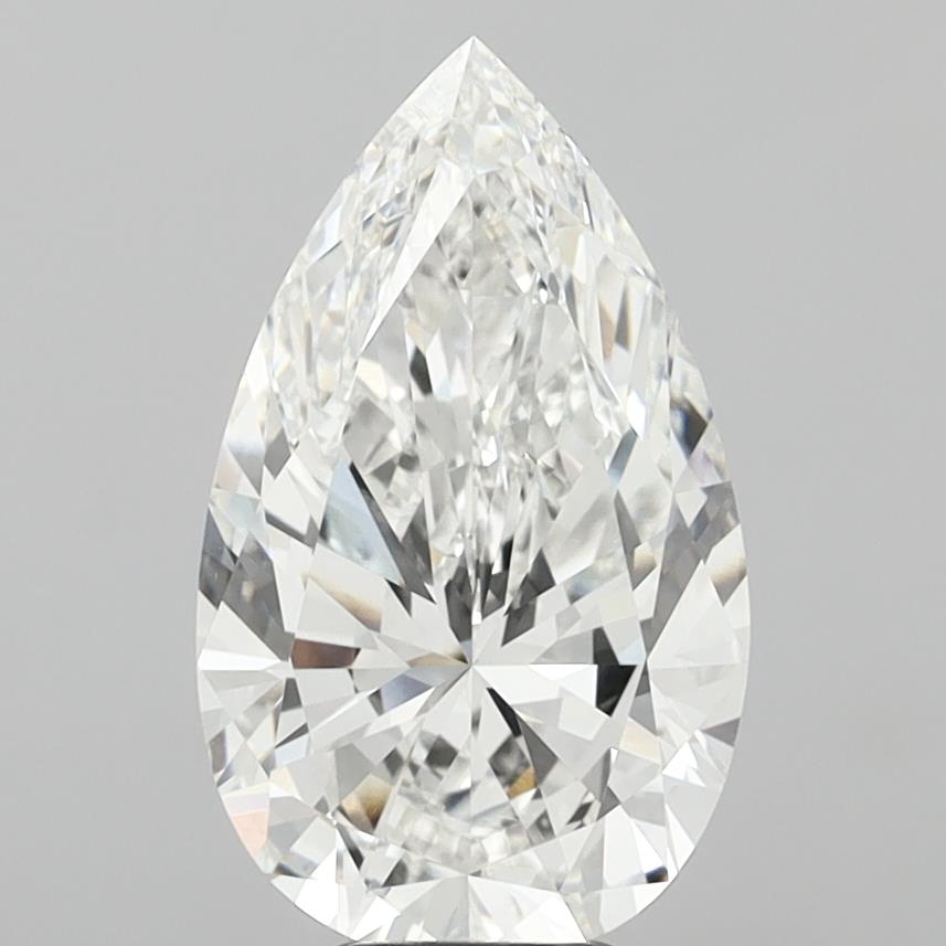 7.03ct Pear, F VS1 — IGI