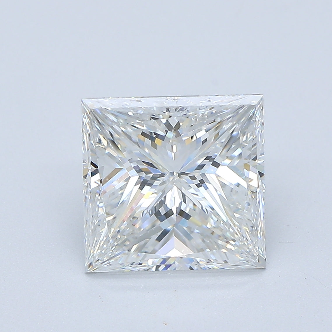 3.47ct Princess Natural Diamond — F SI2, GIA Certified