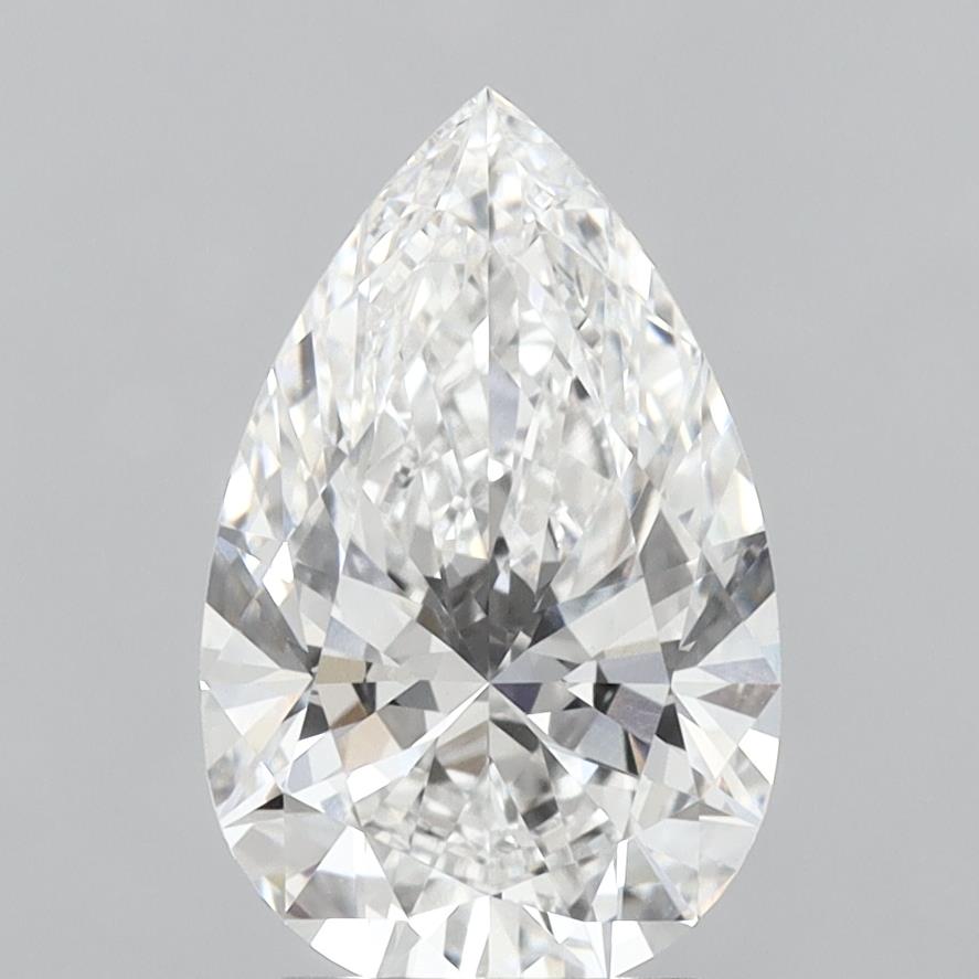 3.07ct Pear Lab-Grown Diamond — E VVS2, IGI Certified