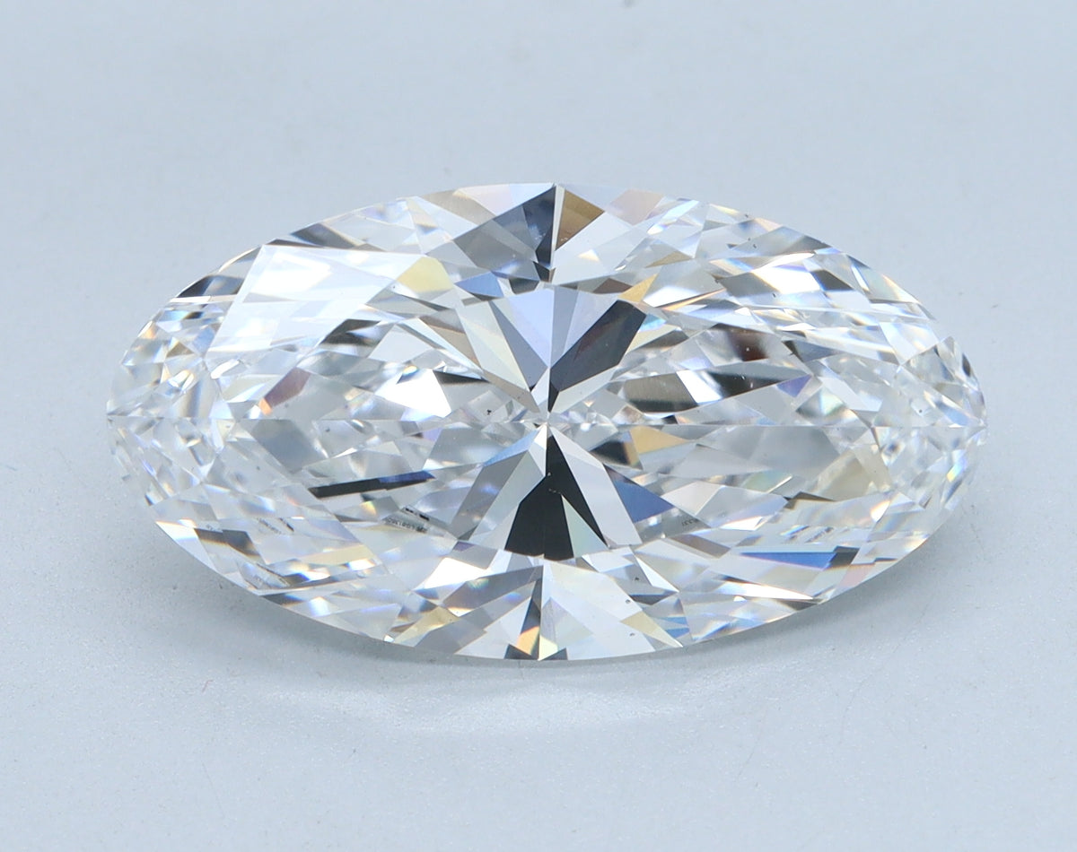 5.05ct Moval Lab-Grown Diamond — D VS2, IGI Certified