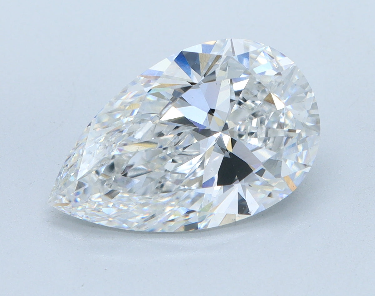 3.1ct Pear, E VS2 — IGI