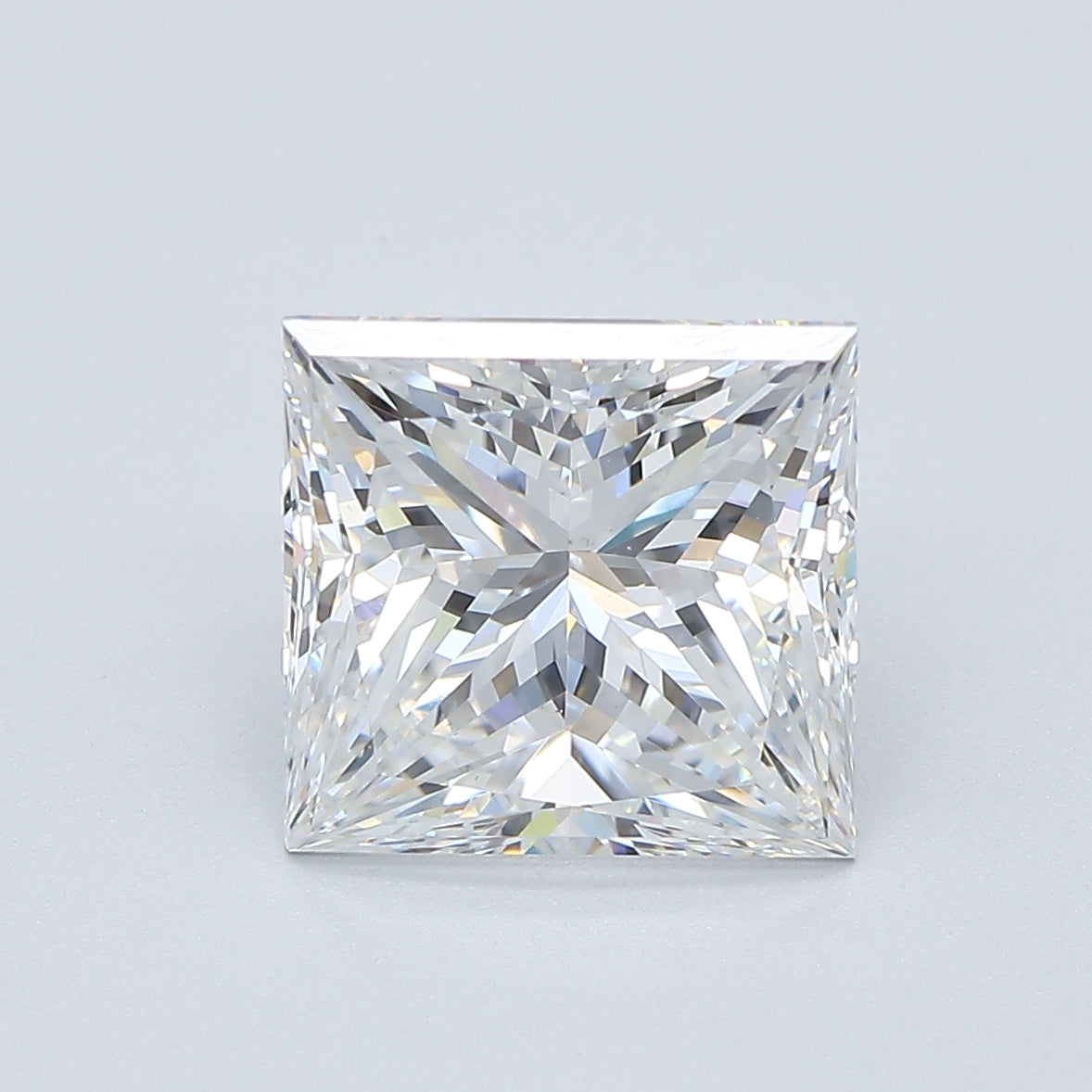 3.59ct Princess Natural Diamond — F VS2, GIA Certified