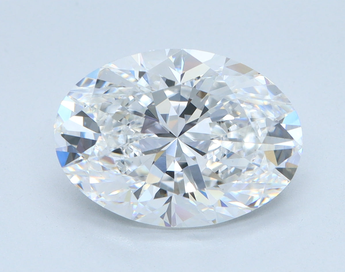 3.14ct Oval, D VS2 — IGI