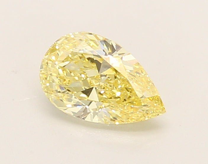 0.66ct Pear Fancy Intense Yellow Lab-Grown Diamond — VS1 | IGI