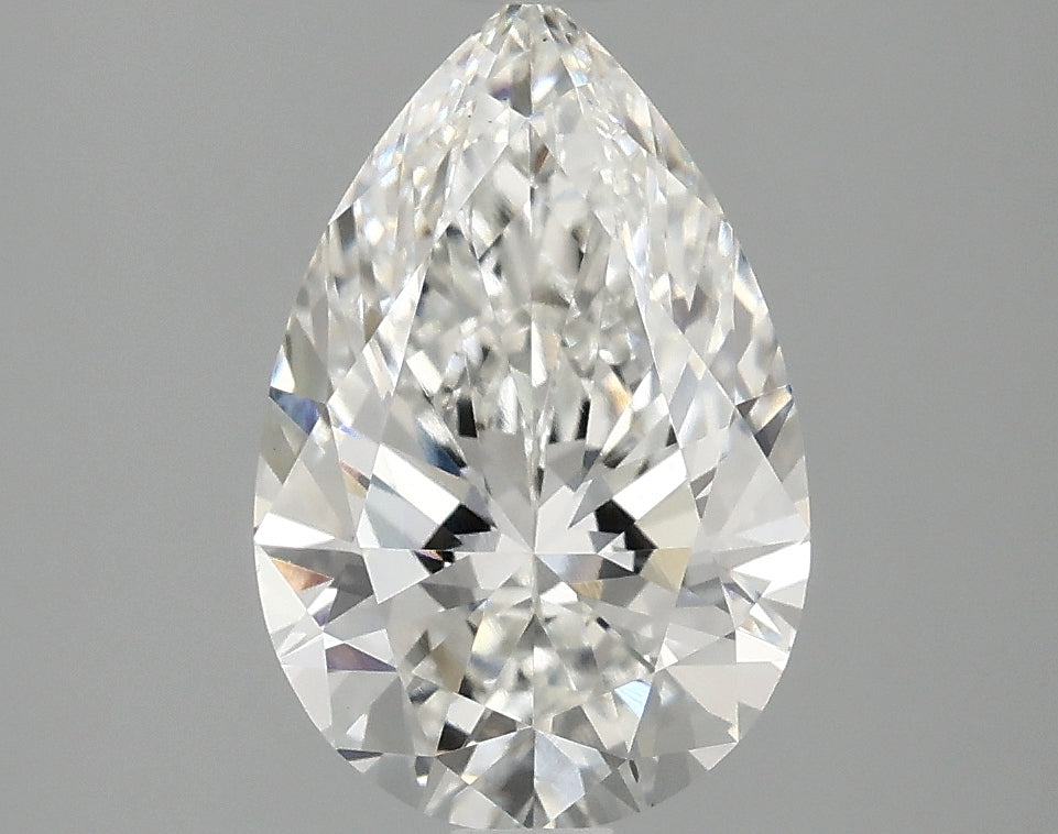 2.1ct Pear, F VS1 — IGI