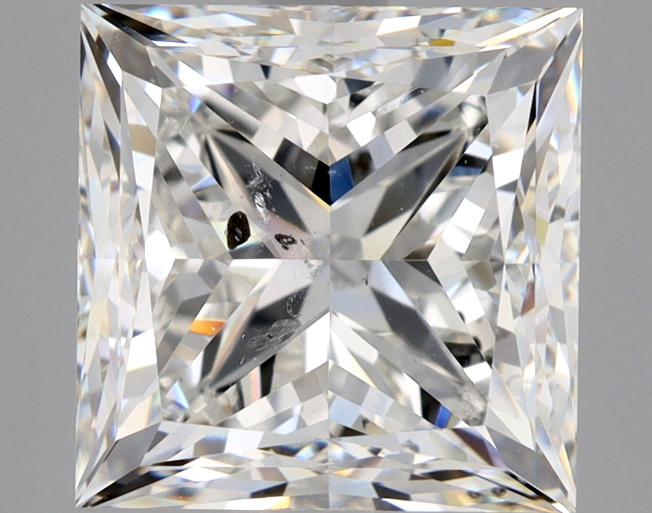 3.8ct Princess Natural Diamond — F SI2, GIA Certified