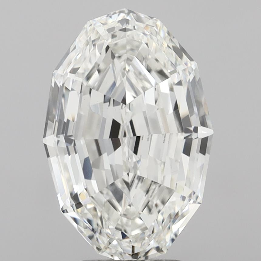 5.08ct Step Oval, F VVS2 — IGI