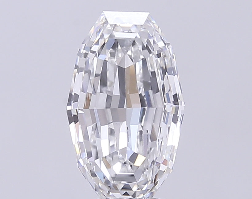 3.23ct Oval Step Lab-Grown Diamond — F VVS2, IGI Certified