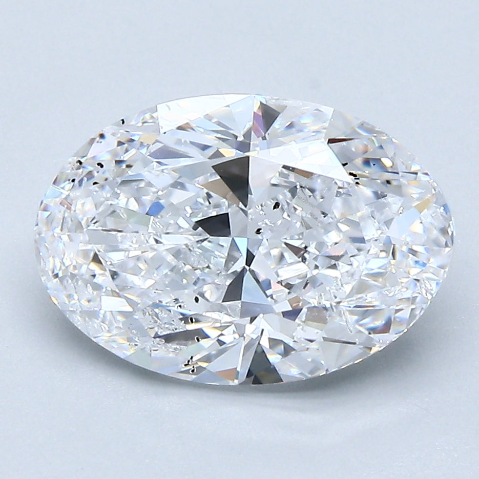 3.08ct Oval Natural Diamond — D SI2, GIA Certified