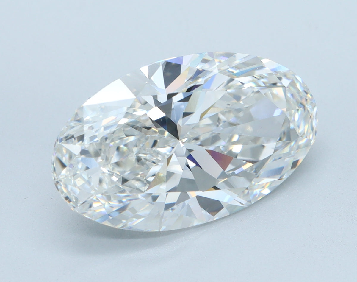 5.09ct Moval, F VS1 — IGI