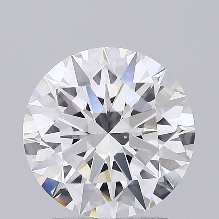 2.21ct Round, F VVS2 — IGI