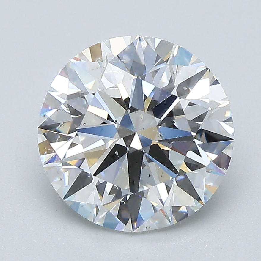 3.0ct Round Natural Diamond — F SI2, GIA Certified