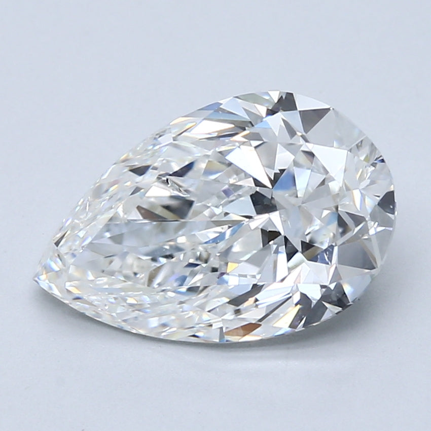 3.5ct Pear Natural Diamond — F SI2, GIA Certified