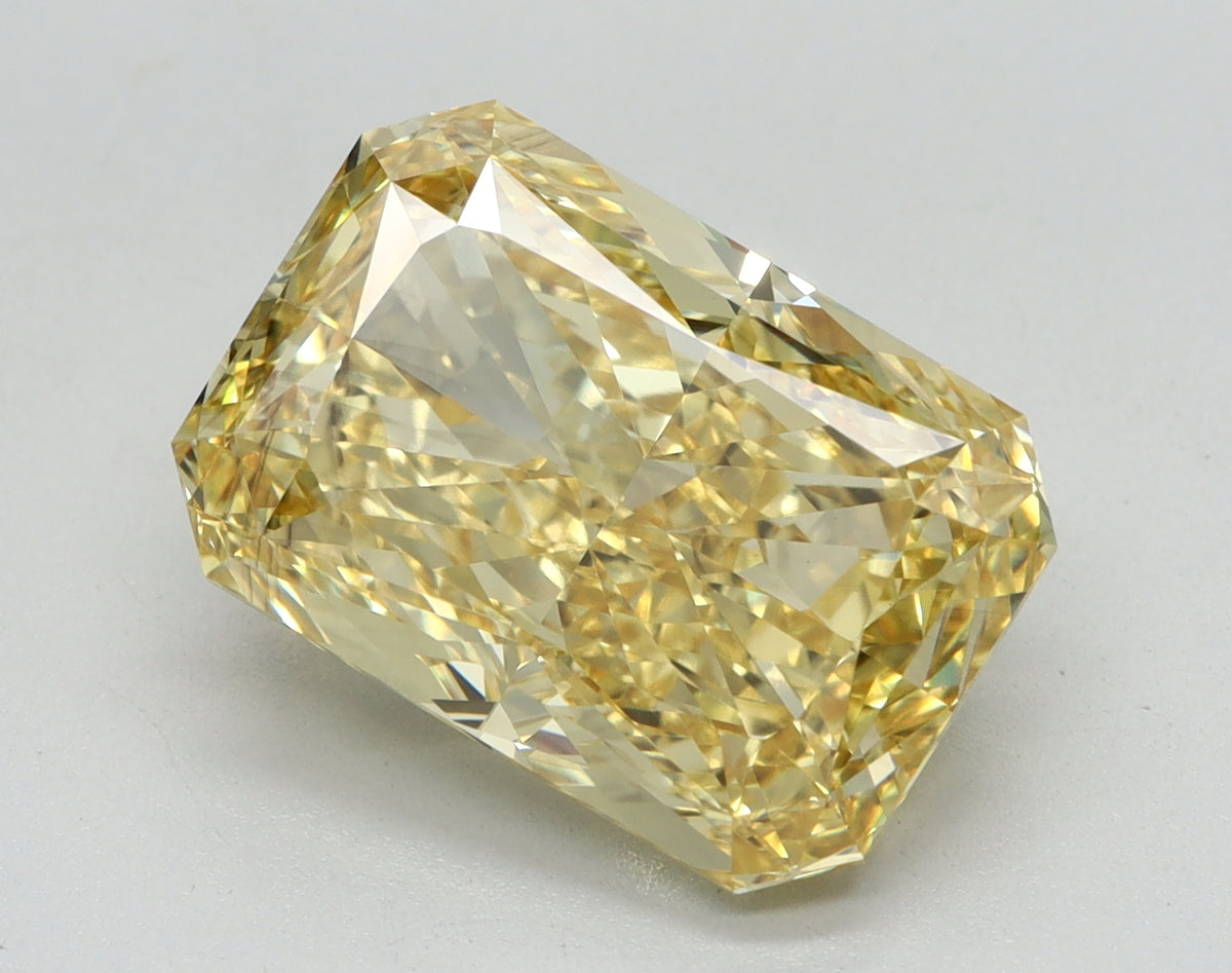 5.11ct Radiant Fancy Intense Yellow Lab-Grown Diamond — SI1 | IGI
