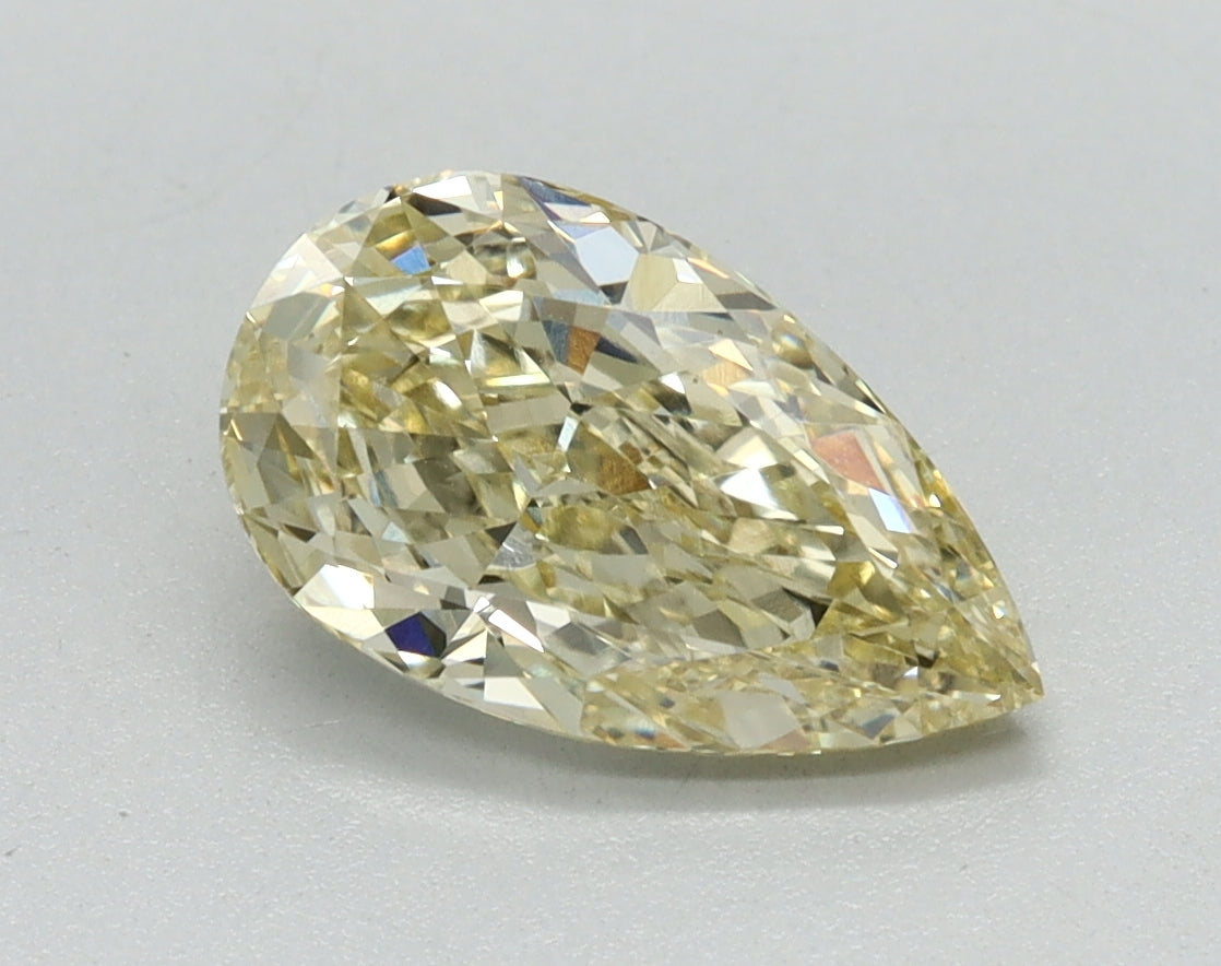 1.52ct Pear Fancy Yellow Lab-Grown Diamond — VVS2 | IGI
