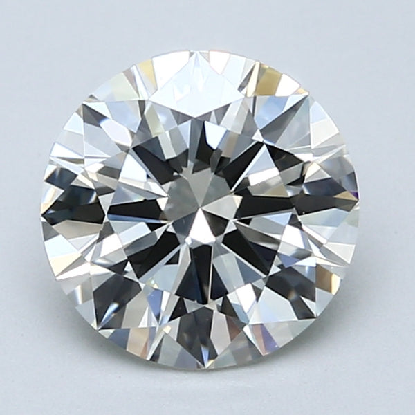 2.01ct Round, J VS1 — GIA