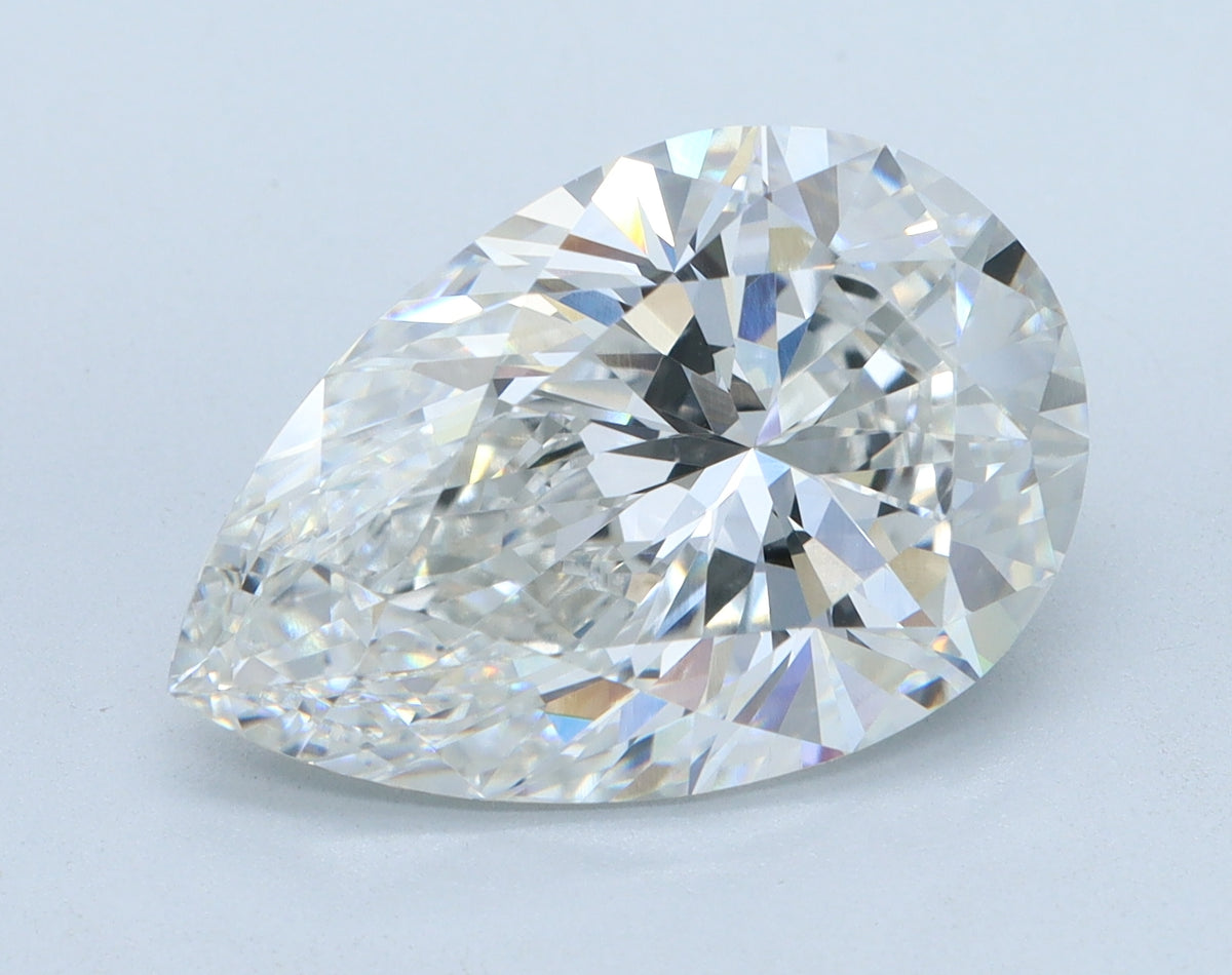 5.04ct Pear, F VVS2 — IGI