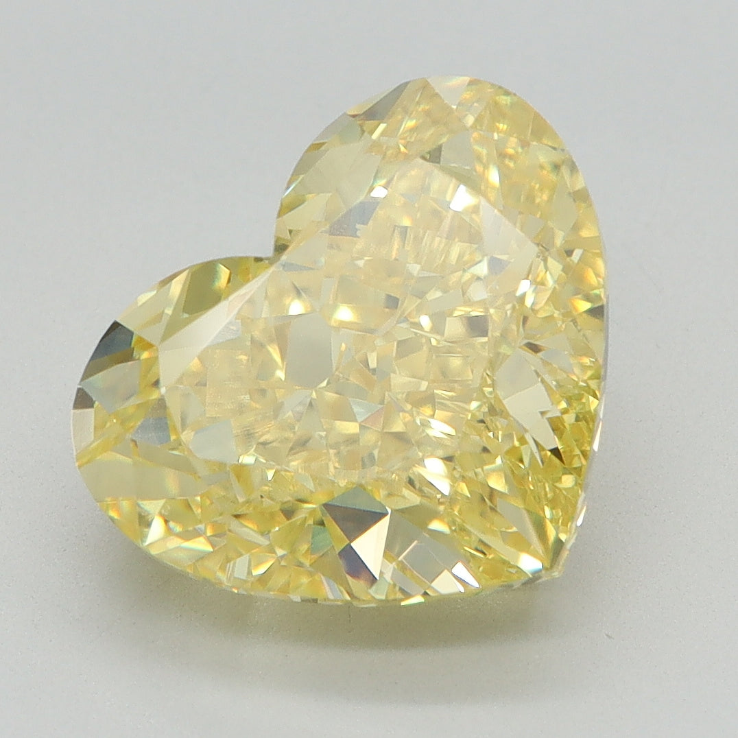 4.57ct Heart Fancy Vivid Yellow Lab-Grown Diamond — VS2 | IGI