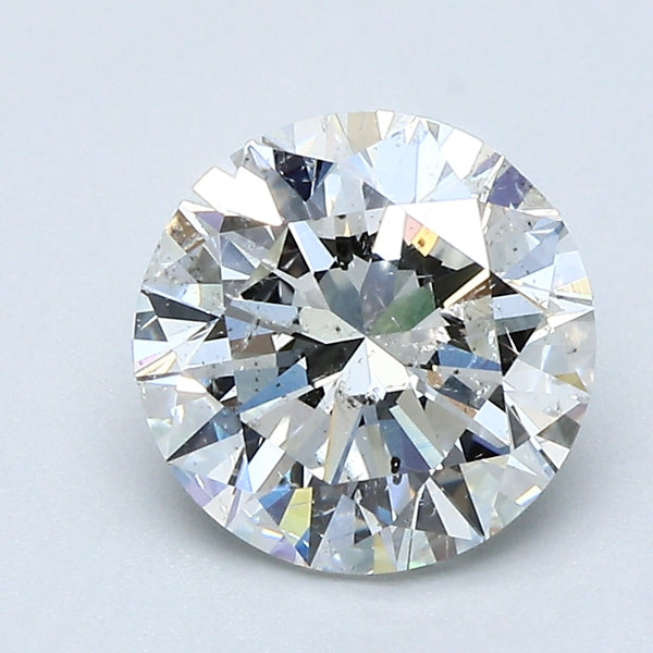 2.0ct Round, H SI2 — GIA
