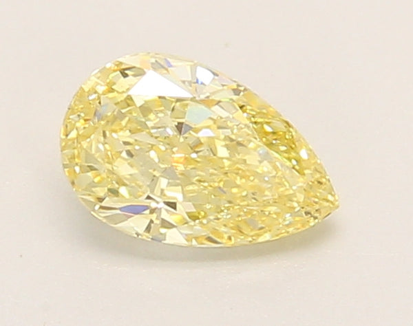 0.62ct Pear Fancy Intense Yellow Lab-Grown Diamond — VS1 | IGI