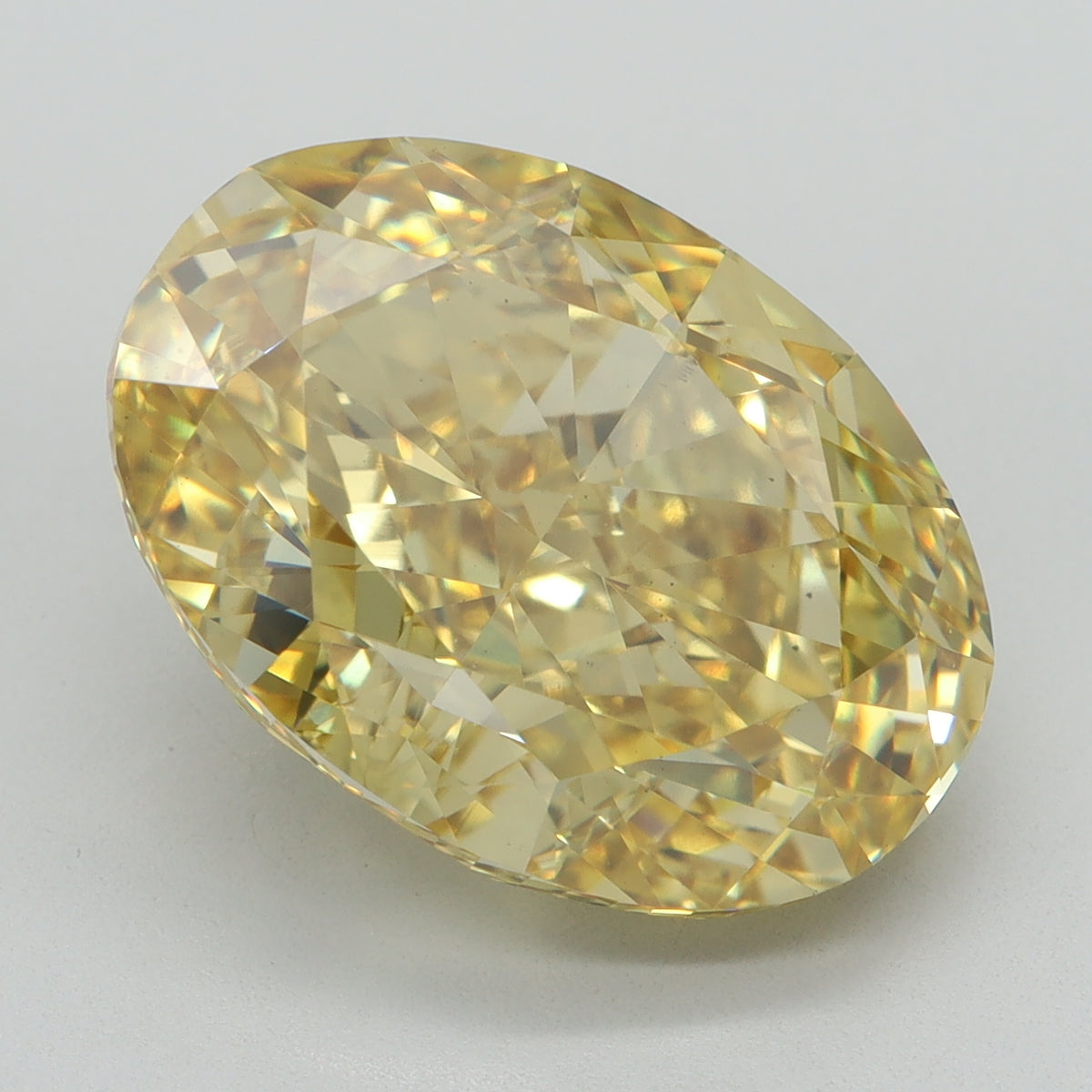 10.07ct Oval Fancy Vivid Yellow Lab-Grown Diamond — VS1 | IGI