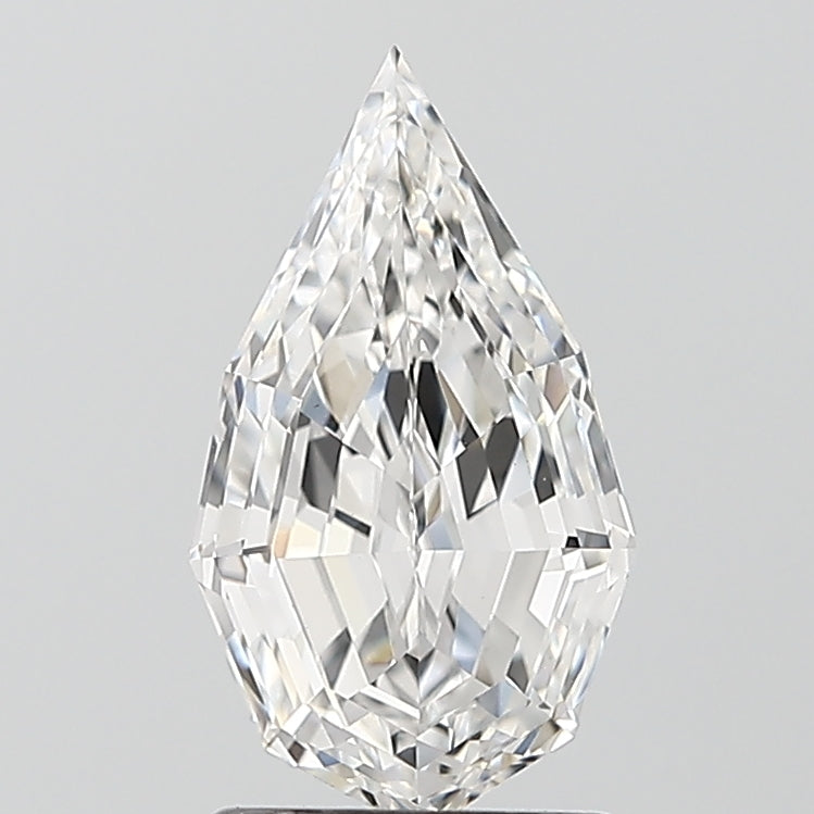 1.58ct Pear Step, D VVS2 — IGI
