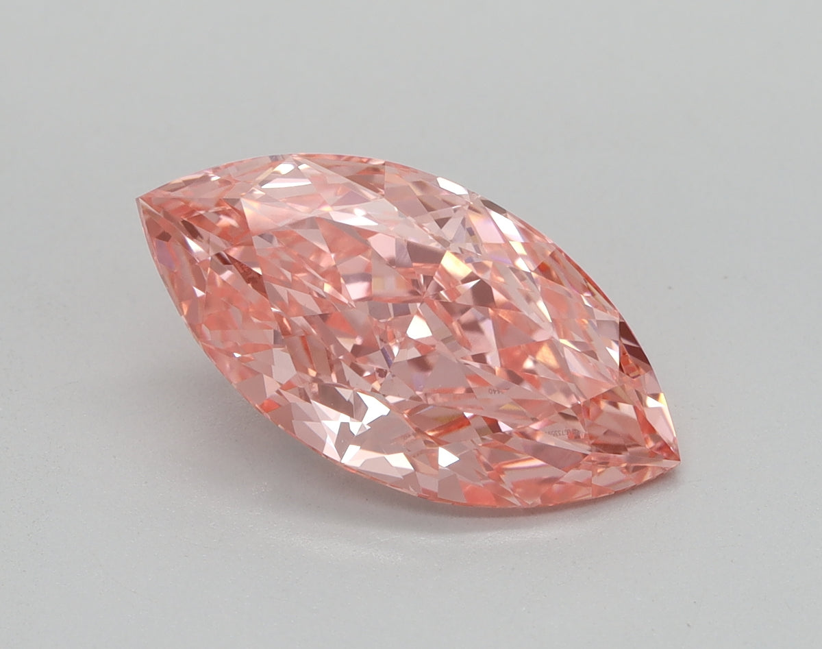 3.24ct Marquise Fancy Vivid Pink Lab-Grown Diamond — VS1 | IGI