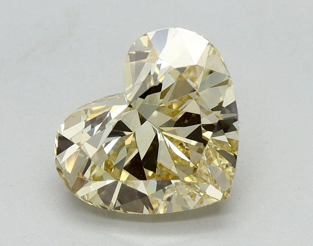 2.06ct Heart Fancy Yellow Lab-Grown Diamond — VVS2 | IGI