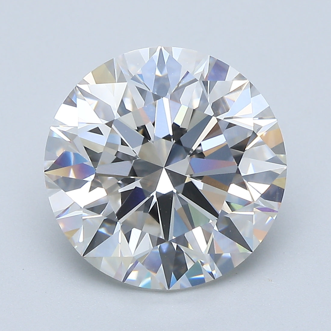 5.37ct Round, H IF — GIA