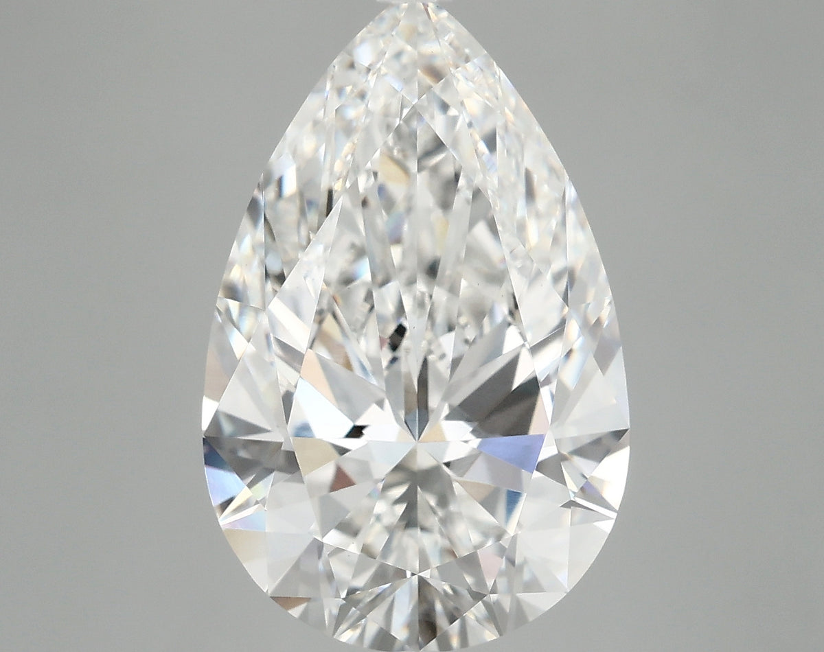6.12ct Pear, E VVS2 — IGI