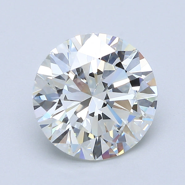3.01ct Round, H VS1 — GIA