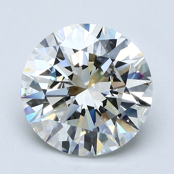 4.01ct Round, J VS1 — GIA