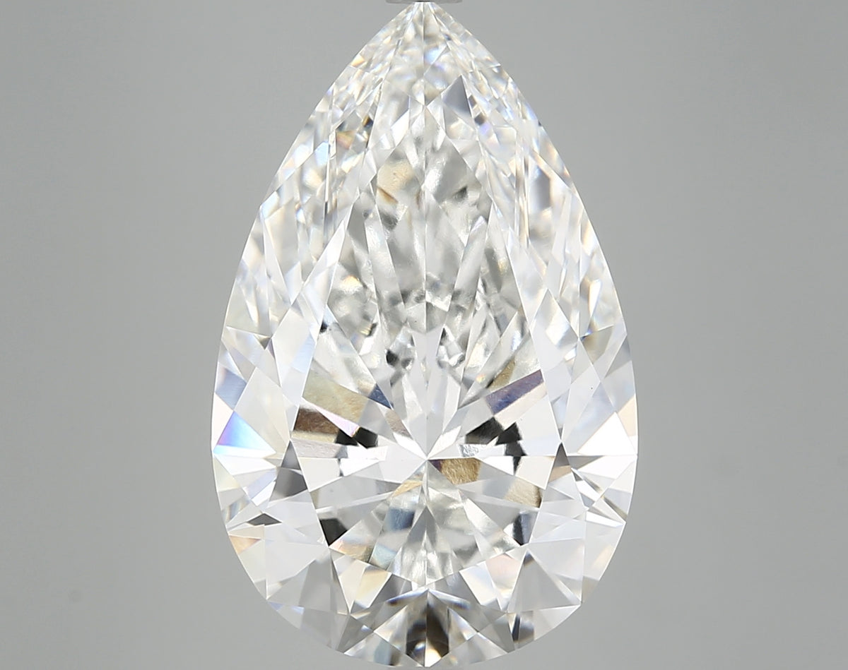 9.34ct Pear, F VVS2 — IGI
