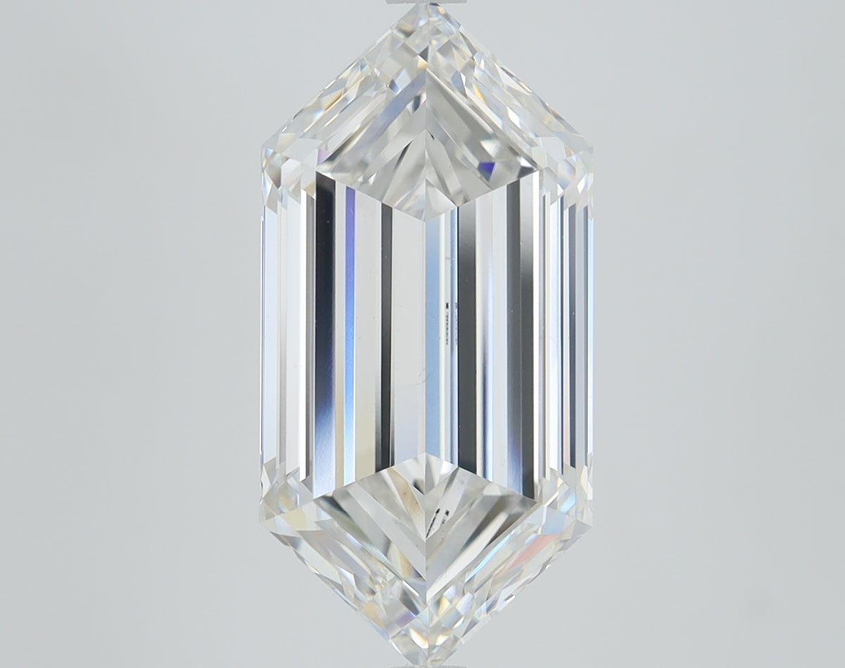 5.46ct Hexagonal Step Lab-Grown Diamond — F VS1, IGI Certified