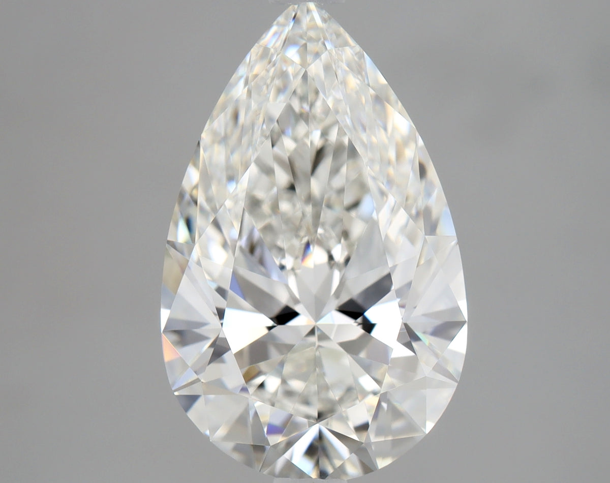 3.01ct Pear Natural Diamond — G IF, GIA Certified