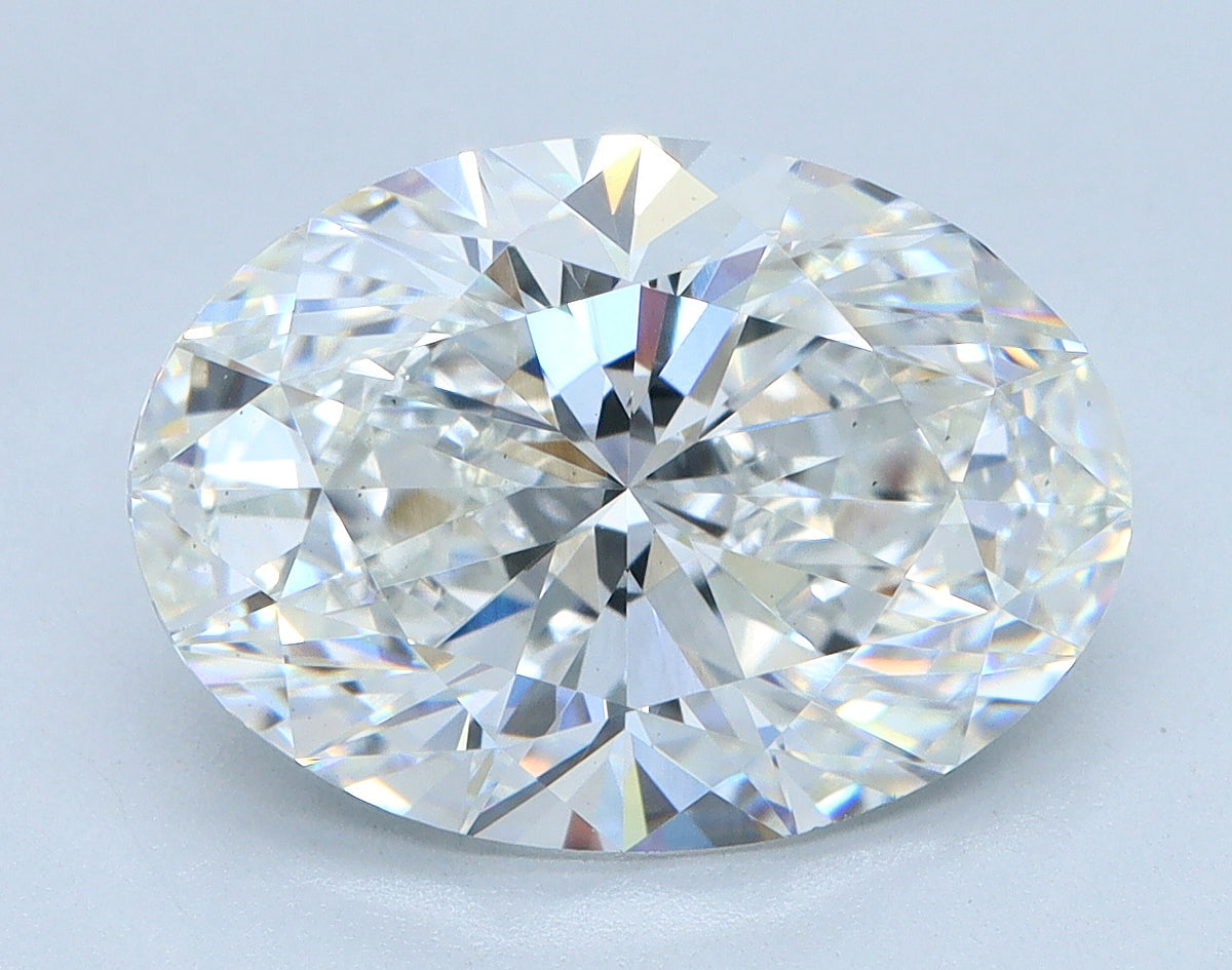 4.22ct Oval, F VS2 — IGI
