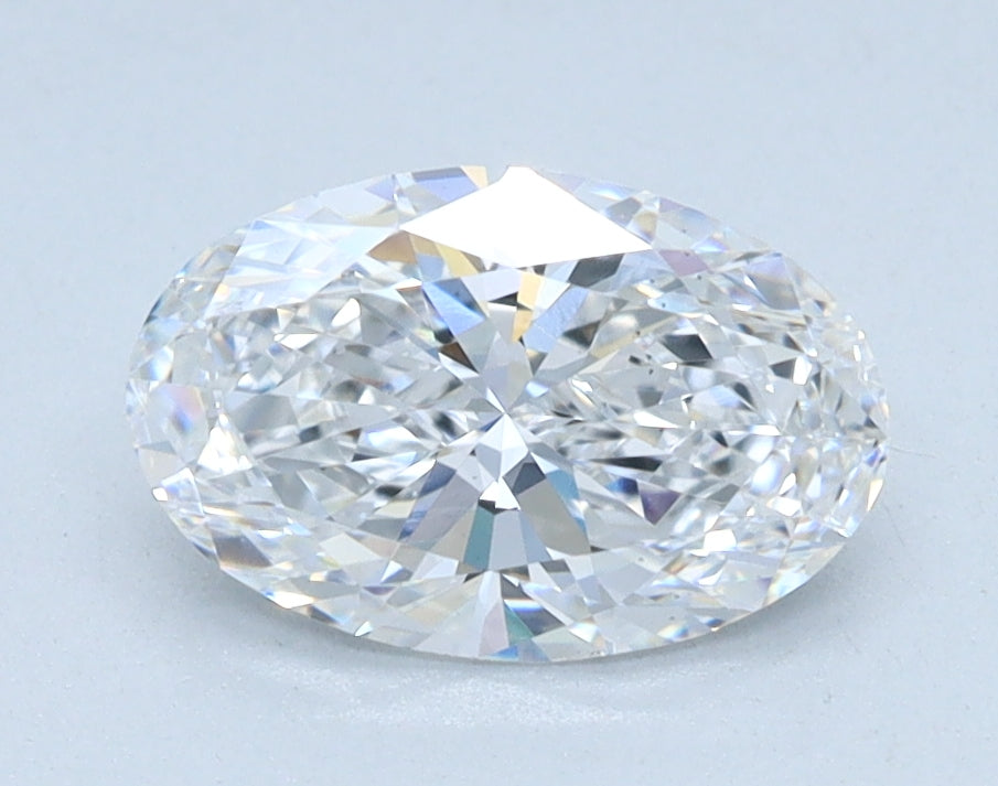 1.03ct Oval, D VS2 — IGI