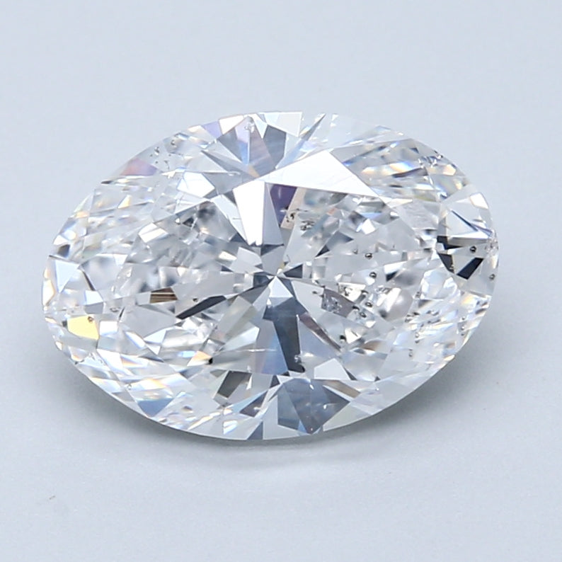 3.01ct Oval Natural Diamond — D SI2, GIA Certified