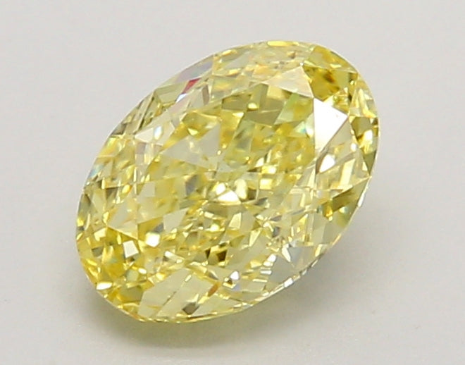 1.11ct Oval Fancy Intense Yellow Lab-Grown Diamond — VS1 | IGI