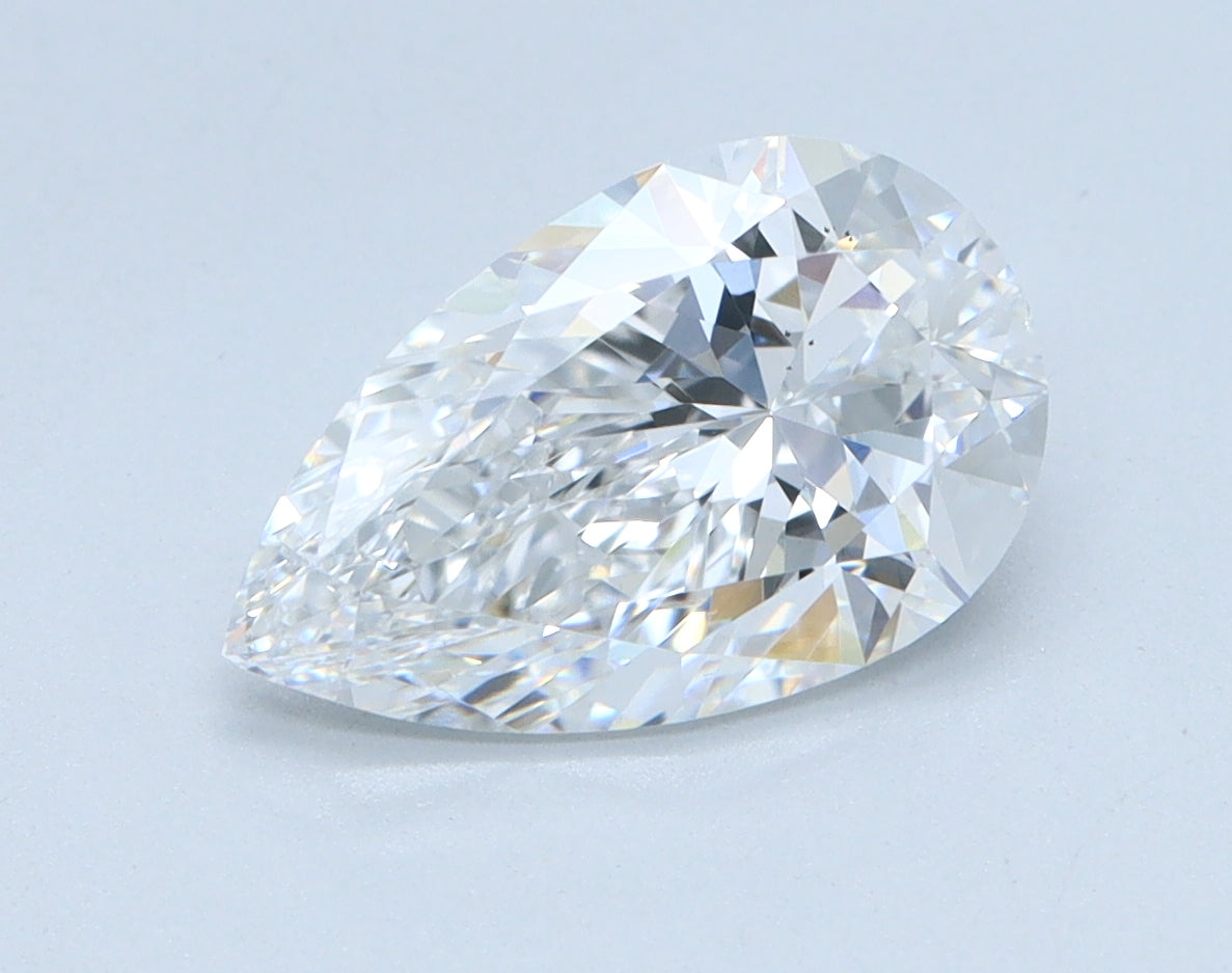 1.7ct Pear, D VS2 — IGI