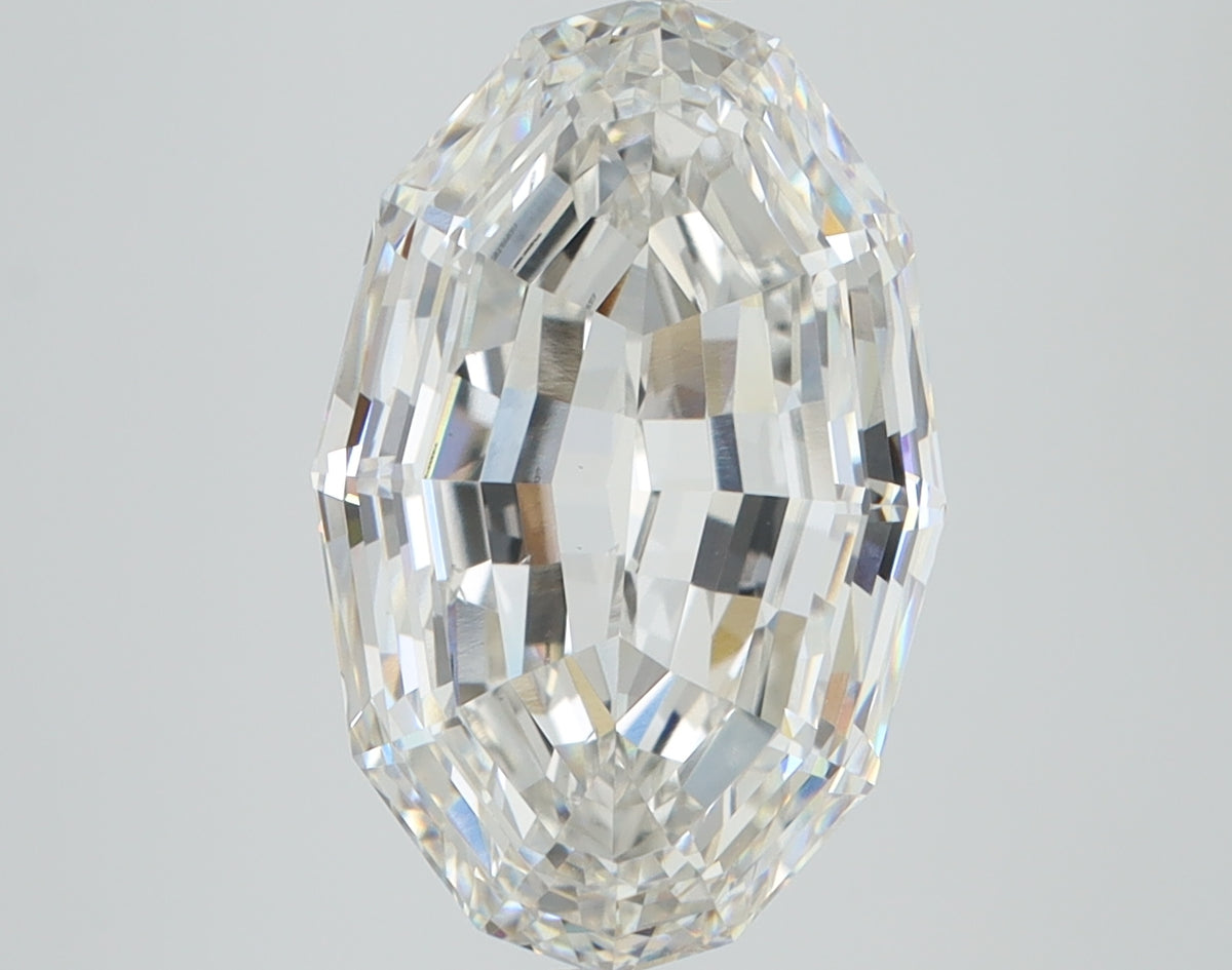 5.21ct Oval Step, F VS1 — IGI