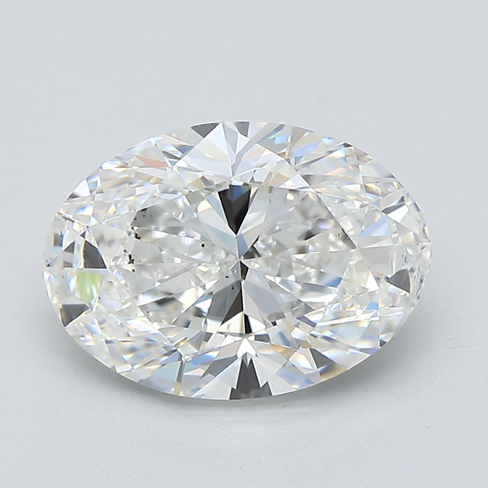 3.0ct Oval Natural Diamond — F SI1, GIA Certified
