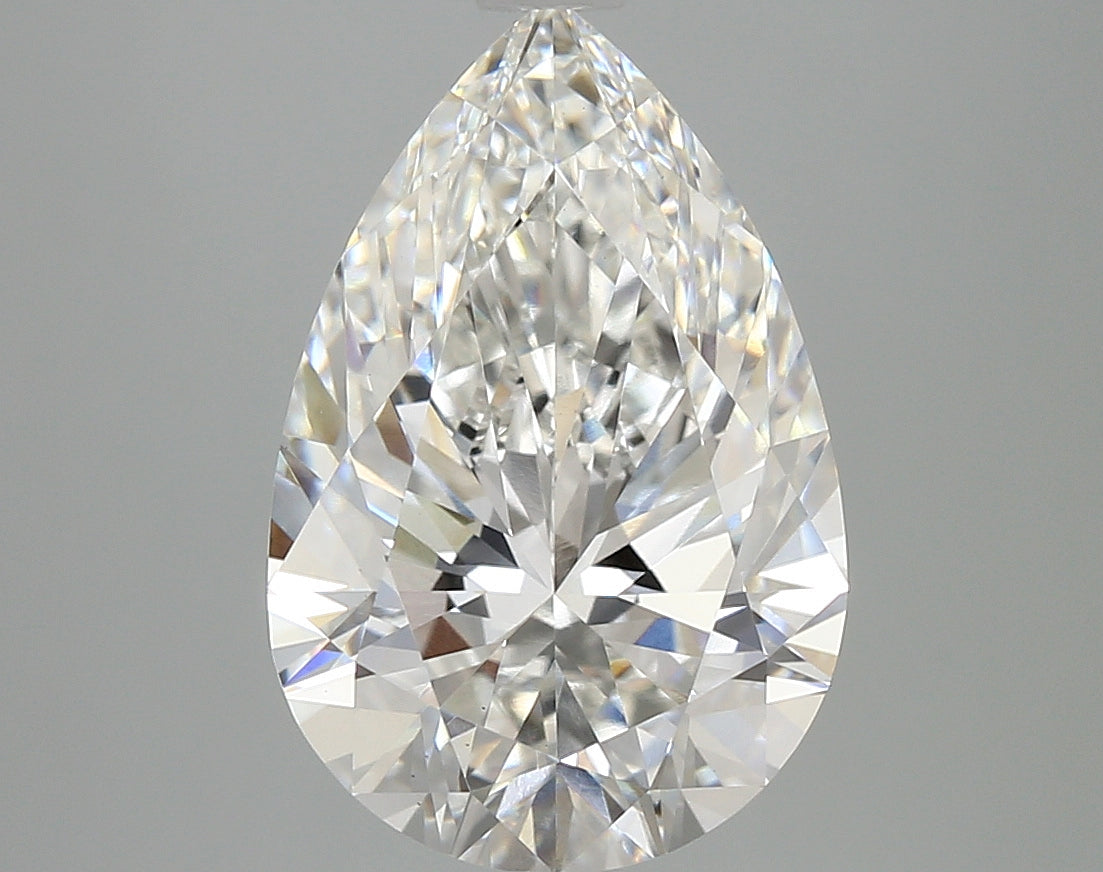 4.87ct Pear, F VS1 — IGI