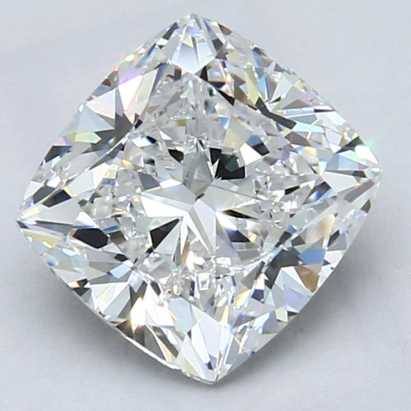 3.0ct CUSHION MODIFIED, D SI1 — GIA