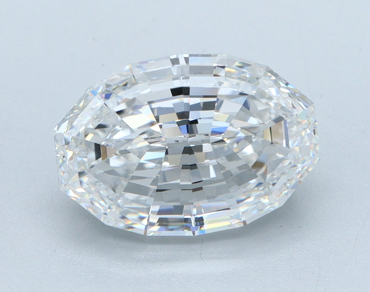3.03ct Oval Step Cut, D VS1 — IGI