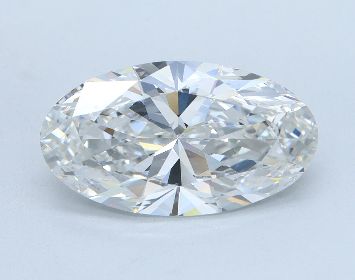 3.02ct Moval, E VVS2 — IGI