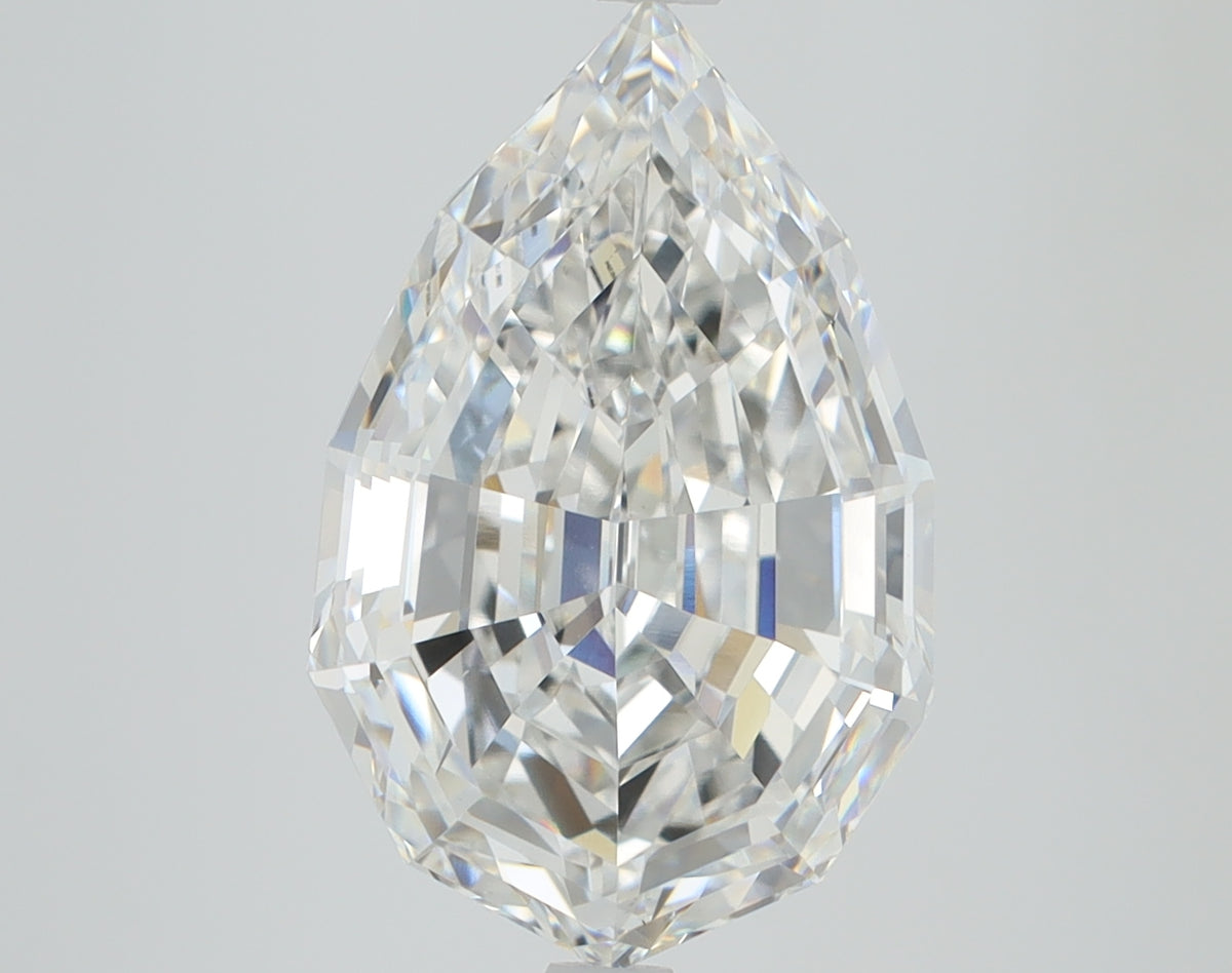 5.6ct Pear Step, F VS1 — IGI