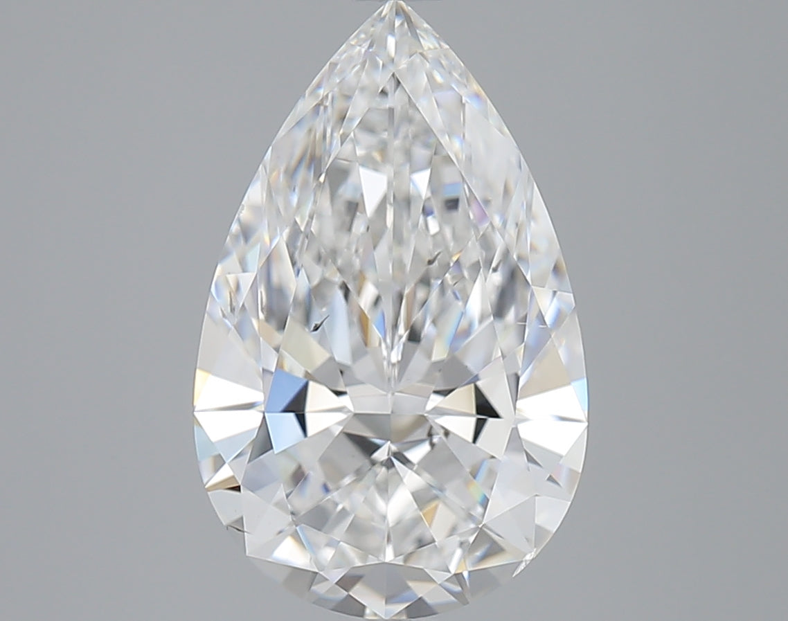 3.01ct Pear Natural Diamond — F SI1, GIA Certified