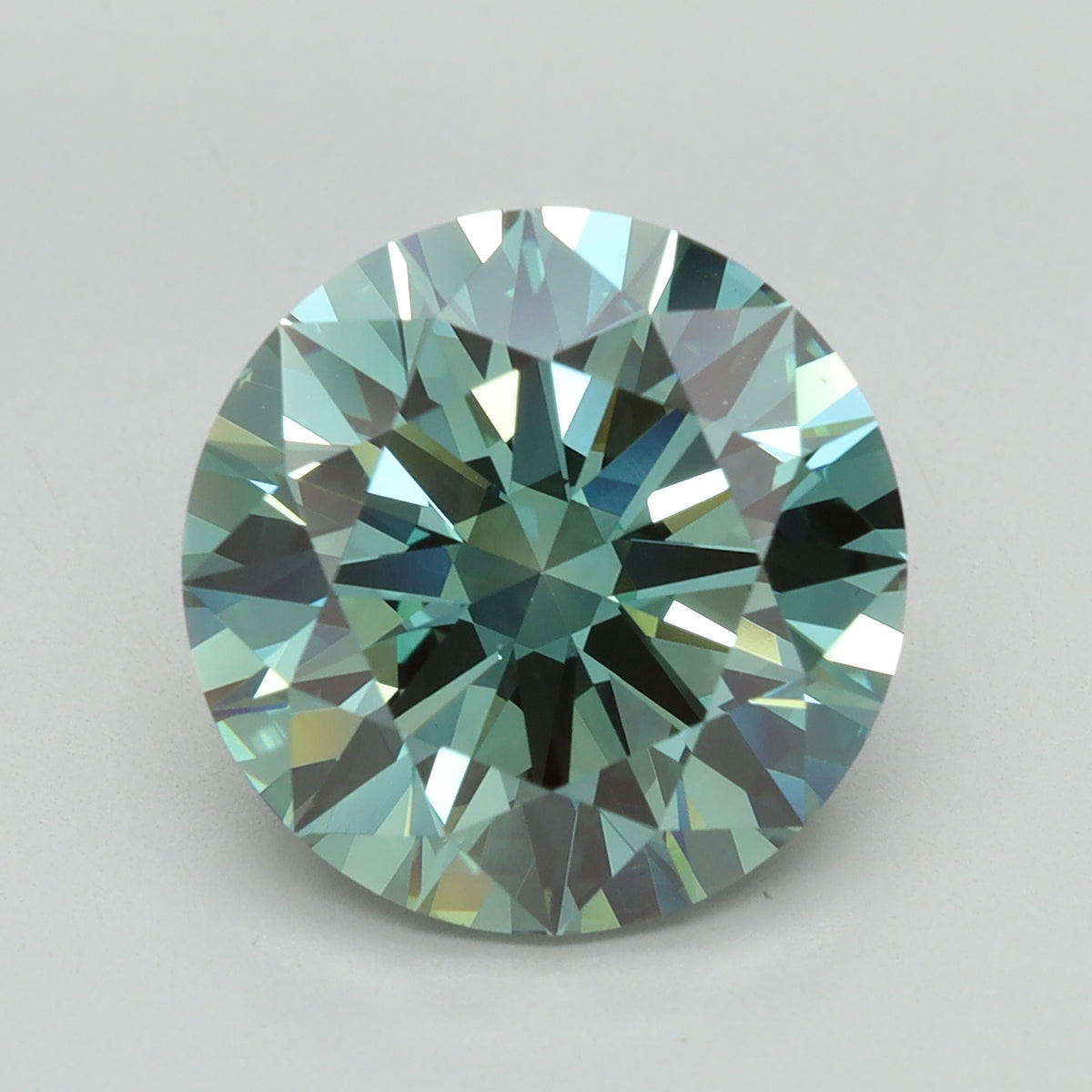 5.01ct Round Fancy Vivid Green Lab-Grown Diamond — VS1 | IGI