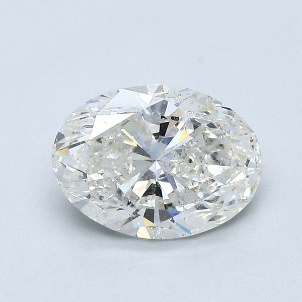 2.01ct Oval Natural Diamond — H SI2, GIA Certified
